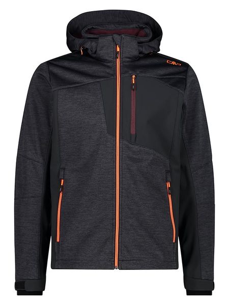 CMP Kurtka softshellowa w kolorze antracytowym rozmiar: 54. Czarne kurtki outdoor męskie CMP, bez wzorów, z tkaniny, bez kaptura. Za 230.59 zł.