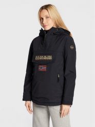 Napapijri Kurtka anorak Rainforest NP0A4GM6 Czarny Regular Fit. Czarne kurtki damskie Napapijri, xl, bez wzorów, z syntetyku, bez kaptura. Za 1,105.82 zł.