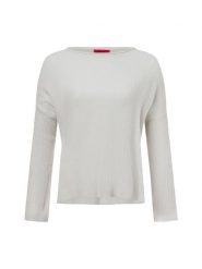 MAX&Co. sweter z dzianiny kaszmirowej - Baseball Kobiety Kaszmir biały, XS. Białe swetry klasyczne damskie MAX&Co., xs, z dzianiny, bez kołnierzyka. Za 1,399.95 zł.
