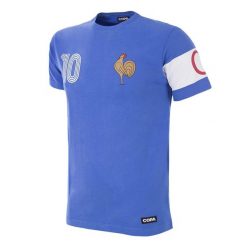 Koszulka dla dorosłych - Francja Capitaine - Niebieska. Niebieskie t-shirty sportowe męskie COPA FOOTBALL, xl, bez ramiączek, do piłki nożnej. Za 211.91 zł.
