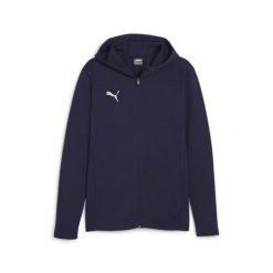 Bluza z kapturem i zamkiem błyskawicznym Puma TeamFinal. Niebieskie bluzy z kapturem męskie Puma, l, z materiału. Za 168.00 zł.
