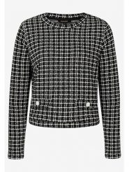 More & More Sweter w kolorze czarno-białym rozmiar: 42. Białe swetry klasyczne damskie MORE & MORE, bez kołnierzyka. Za 127.65 zł.