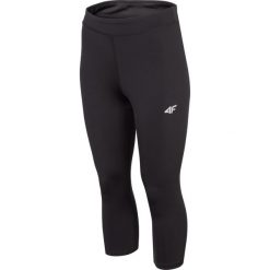 Legginsy treningowe damskie SPDF301 - głęboka czerń. Legginsy damskie 4f, s, bez wzorów, z materiału. W wyprzedaży za 39.99 zł.