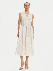 TWINSET Sukienka letnia 251LM2JAA Błękitny Loose Fit. Niebieskie sukienki damskie Twinset, na lato, m, bez wzorów, z bawełny, bez kołnierzyka, bez ramiączek. Za 1,139.00 zł.