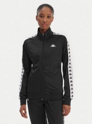 Kappa Bluza Banda Wanniston 301PSC0 Czarny Slim Fit. Czarne bluzy bez kaptura damskie Kappa, l, z syntetyku. Za 139.99 zł.