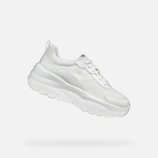 Buty GEOX D XTORS Biały. Białe obuwie trekkingowe damskie Geox. Za 337.99 zł.