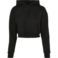 Bluza damska z kapturem Urban Classics krótka terry. Czarne bluzy sportowe damskie Urban Classics, xl, bez wzorów, z bawełny, bez ramiączek, krótkie, z kapturem. Za 151.45 zł.
