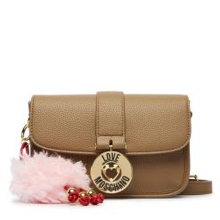 Torebka LOVE MOSCHINO. Brązowe listonoszki damskie Love Moschino, bez wzorów, bez dodatków. Za 949.99 zł.