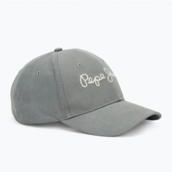 Czapka z daszkiem Pepe Jeans Mallon Cap. Szare czapki męskie Pepe Jeans, na zimę, bez wzorów, z jeansu. Za 119.99 zł.