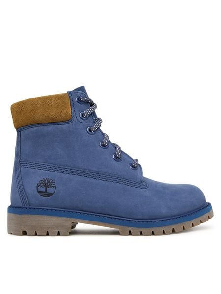 Timberland Trapery Premium 6-Inch Waterproof TB0A6BETA2A1 Granatowy. Niebieskie buty zimowe chłopięce Timberland, z nubiku. Za 529.99 zł.