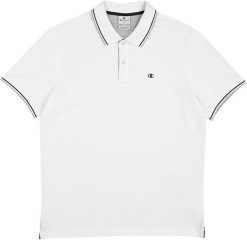 Koszulka męska Champion polo. Białe koszulki polo męskie CHAMPION, m, bez wzorów, z bawełny, bez ramiączek. Za 99.00 zł.