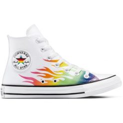 Buty sportowe Converse Chuck Taylor All Star. Białe buty sportowe na co dzień damskie Converse, bez zapięcia. Za 390.00 zł.