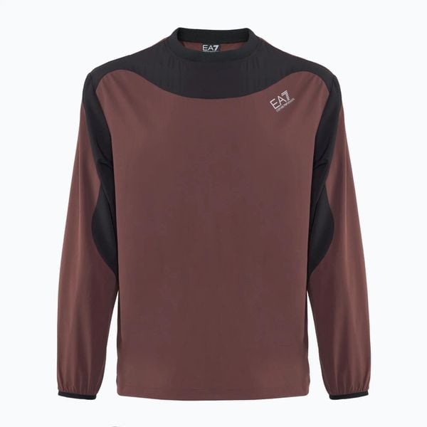 Bluza męska EA7 Emporio Armani Ventus7 Lab Tee. Brązowe bluzy bez kaptura męskie EA7 Emporio Armani, l, z elastanu. Za 429.99 zł.