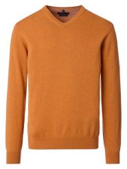 CASAMODA Sweter w kolorze pomarańczowym rozmiar: 4XL. Pomarańczowe swetry męskie CASAMODA, xl, bez wzorów, z bawełny, bez kołnierzyka. Za 117.45 zł.