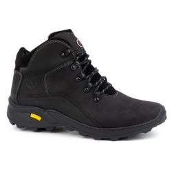 KOMODO Buty męskie trzewiki skórzane zimowe 903K Czarne. Czarne buty trekkingowe męskie na zimę, z materiału, bez zapięcia, trekkingowe. Za 438.49 zł.