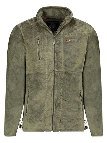 Geographical Norway Kurtka polarowa "Upload" w kolorze khaki rozmiar: M. Brązowe kurtki męskie Geographical Norway, m, bez wzorów, z polaru, bez kaptura. Za 124.11 zł.