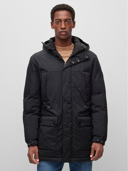 BOSS Kurtka zimowa Camiano 50481119 Czarny Regular Fit. Czarne kurtki męskie Boss, na zimę, m, bez wzorów, z syntetyku, bez kaptura. Za 1,669.00 zł.