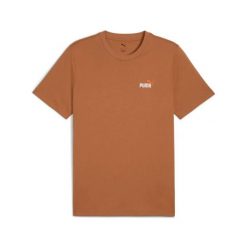 Koszulka na co dzień Męska Puma T-Shirt Bawełniana Sportowa. Brązowe t-shirty męskie Puma, m, bez wzorów, z bawełny, bez kołnierzyka. Za 109.00 zł.