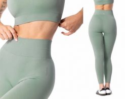 Legginsy treningowe damskie Carpatree Simply Seamless. Zielone legginsy damskie Carpatree, l, bez wzorów, z materiału. Za 129.99 zł.