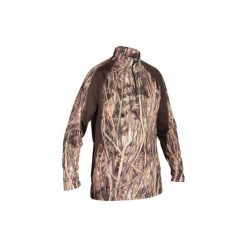 Koszulka myśliwska z długim rękawem 500 camo. Zielone koszulki męskie z długim rękawem SOLOGNAC, xl, z elastanu, bez ramiączek. Za 79.99 zł.