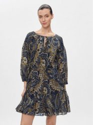 Lauren Ralph Lauren Sukienka codzienna 250926408001 Granatowy Regular Fit. Niebieskie sukienki damskie Lauren Ralph Lauren, na co dzień, bez wzorów, z bawełny, bez kołnierzyka, bez ramiączek, proste. Za 709.99 zł.