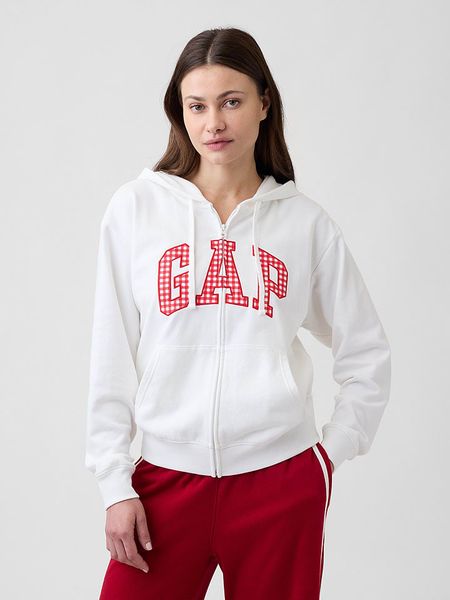 GAP Bluza w kolorze białym rozmiar: M. Białe bluzy z nadrukiem damskie GAP, m. Za 85.95 zł.