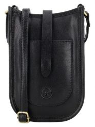 HIDE & STITCHES Skórzana torebka "Jura" w kolorze czarnym na telefon - 12 x 17 x 4 cm rozmiar: onesize. Czarne torebki klasyczne damskie HIDE & STITCHES, bez wzorów, z materiału, bez dodatków. Za 130.99 zł.