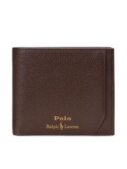 Polo Ralph Lauren Portfel 405963224002 Brązowy ciemny. Brązowe portfele męskie Polo Ralph Lauren, bez wzorów, ze skóry. Za 549.99 zł.