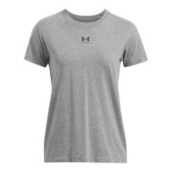 T-shirt damski Under Armour Rival Core. Czarne t-shirty damskie Under Armour, m, bez wzorów, z bawełny, bez kołnierzyka. Za 152.10 zł.