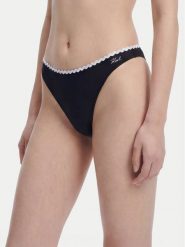 KARL LAGERFELD Dół od bikini B1W46020 Czarny. Czarne bikini damskie Karl Lagerfeld, bez wzorów. Za 259.99 zł.