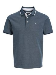 Jack & Jones Koszulka polo "Paulos" w kolorze granatowym rozmiar: S. Niebieskie koszulki polo męskie Jack & Jones, s, bez wzorów, z bawełny, bez ramiączek. Za 83.22 zł.