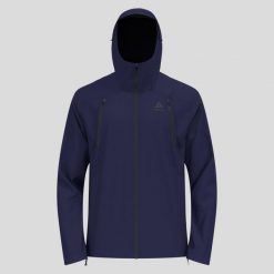 Kurtka przeciwdeszczowa męska Odlo X-ALP WATERPROOF PRO Jacket. Niebieskie kurtki treningowe męskie Odlo, l, bez wzorów, do biegania. Za 1,049.99 zł.