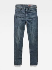 G-Star Dżinsy - Skinny fit - w kolorze niebieskim rozmiar: W25/L30. Niebieskie jeansy damskie G-Star, z podwyższonym stanem. Za 184.46 zł.