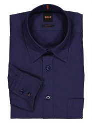 Hugo Boss Fashion Koszula w kolorze granatowym rozmiar: M. Niebieskie koszule męskie Hugo Boss Fashion, m, bez wzorów, z bawełny, bez kołnierzyka, bez ramiączek. Za 262.95 zł.