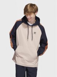 Adidas Bluza SST Hooded Windbreaker IC5537 Brązowy Regular Fit. Brązowe bluzy bez kaptura męskie Adidas, l, z syntetyku. Za 239.99 zł.