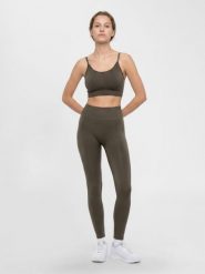 Damskie legginsy Hummel Flow. Brązowe legginsy damskie HUMMEL, s, bez wzorów, z dzianiny. Za 130.50 zł.