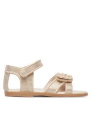 Mayoral Sandały 41737.22 Złoty. Żółte sandały dziewczęce Mayoral, ze skóry, bez zapięcia. Za 189.99 zł.