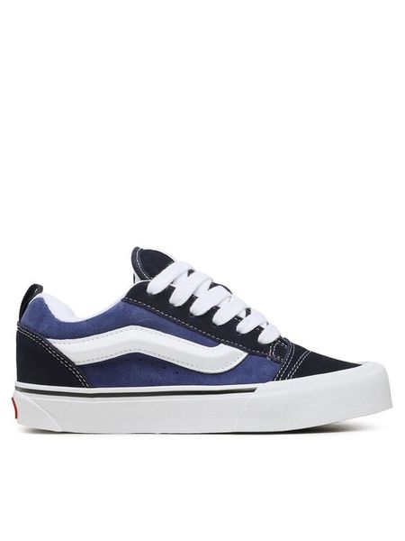 Vans Tenisówki Knu Skool VN0009QCNWD1 Granatowy. Niebieskie trampki i tenisówki damskie Vans, bez wzorów, ze skóry. Za 191.29 zł.