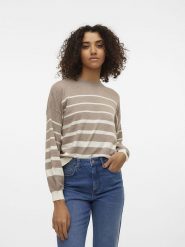 Vero Moda Sweter w kolorze beżowym rozmiar: M. Brązowe golfy damskie Vero Moda, m, bez wzorów, bez ramiączek. Za 66.31 zł.