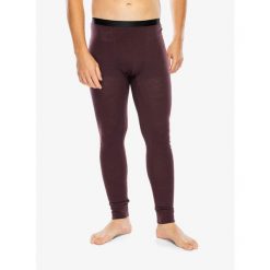 Legginsy termoaktywne męskie Odlo Merino 160 BL Bottom Long. Czerwone bielizna termoaktywna męska Odlo, m, bez wzorów. Za 277.99 zł.