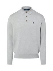 Polo Ralph Lauren Męska koszulka polo Mężczyźni Bawełna szary marmurkowy, XL. Szare koszulki polo męskie Polo Ralph Lauren, m, bez wzorów, z bawełny, bez ramiączek. Za 859.95 zł.