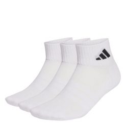 Skarpety Cushioned Sportswear Ankle Socks, 3 Pary. Białe skarpetki damskie Adidas, bez wzorów. Za 54.95 zł.