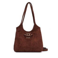 Torebka Guess. Brązowe torebki klasyczne damskie Guess, z aplikacjami, bez dodatków. Za 494.99 zł.