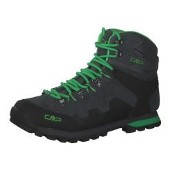 Buty turystyczne męskie CMP Athunis Mid WP. Czarne buty trekkingowe męskie CMP, ze skóry, bez zapięcia, outdoorowe. Za 340.99 zł.