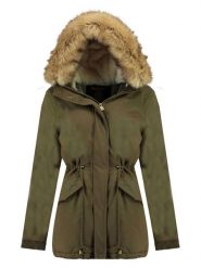 Geographical Norway Parka "Ampuria" w kolorze khaki rozmiar: XXL. Brązowe parki damskie Geographical Norway, xxl, bez wzorów. Za 272.31 zł.
