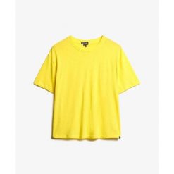 Koszulka damska Superdry Crew Studios. Żółte t-shirty damskie Superdry., m, bez wzorów, z materiału, bez kołnierzyka. Za 129.55 zł.