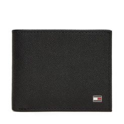 Portfel Tommy Hilfiger. Czarne portfele męskie Tommy Hilfiger, bez wzorów. Za 239.99 zł.