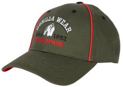 Lugo Czapka - zielony. Zielone czapki męskie GORILLA WEAR, bez wzorów, z bawełny. Za 170.00 zł.