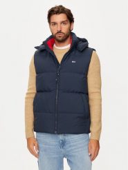 Tommy Jeans Kamizelka Essential DM0DM20465 Granatowy Regular Fit. Niebieskie kamizelki męskie Tommy Jeans, m, z jeansu. Za 809.99 zł.