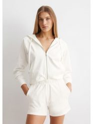 Marc O´Polo Szorty piżamowe w kolorze kremowym rozmiar: XL. Białe piżamy damskie xl, bez wzorów, z bawełny, bez ramiączek. Za 113.10 zł.